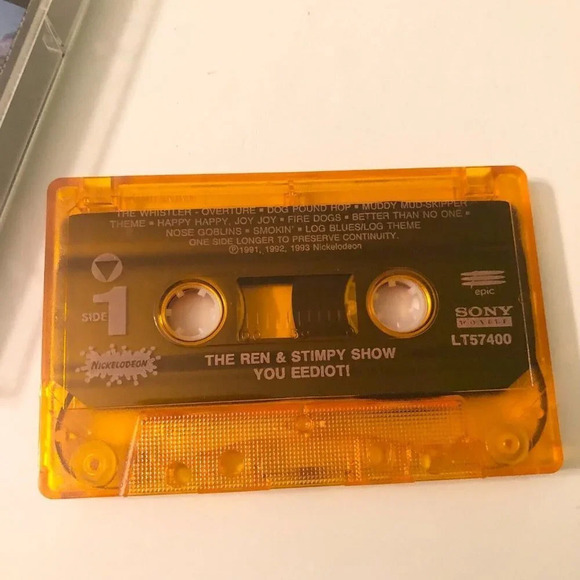 Vtg 1993 Ren And Stimpy Show You  Eediot Cassette Tape - Picture 5 of 11